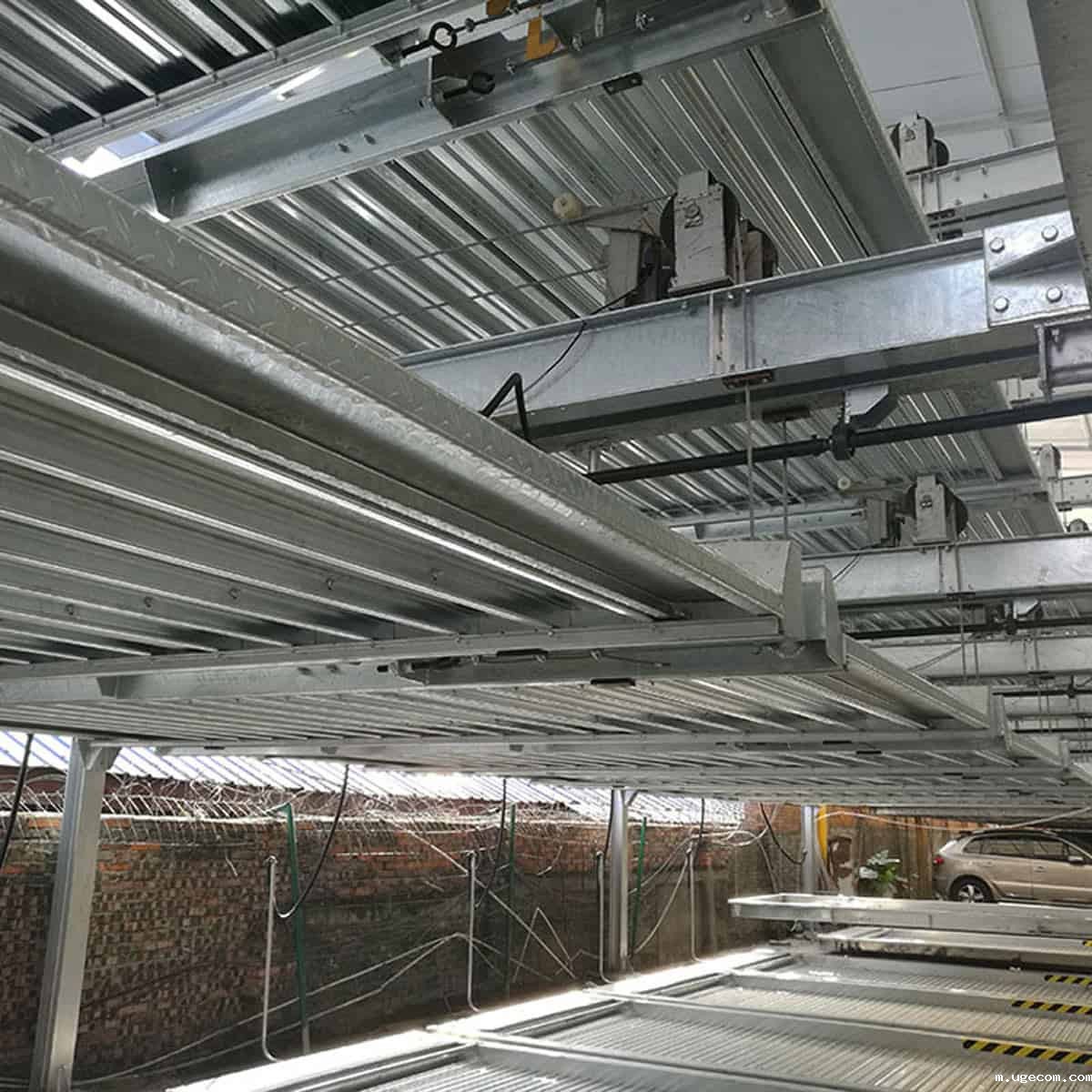 机械式立体停车设备四层升降横移立体车库占地面积小