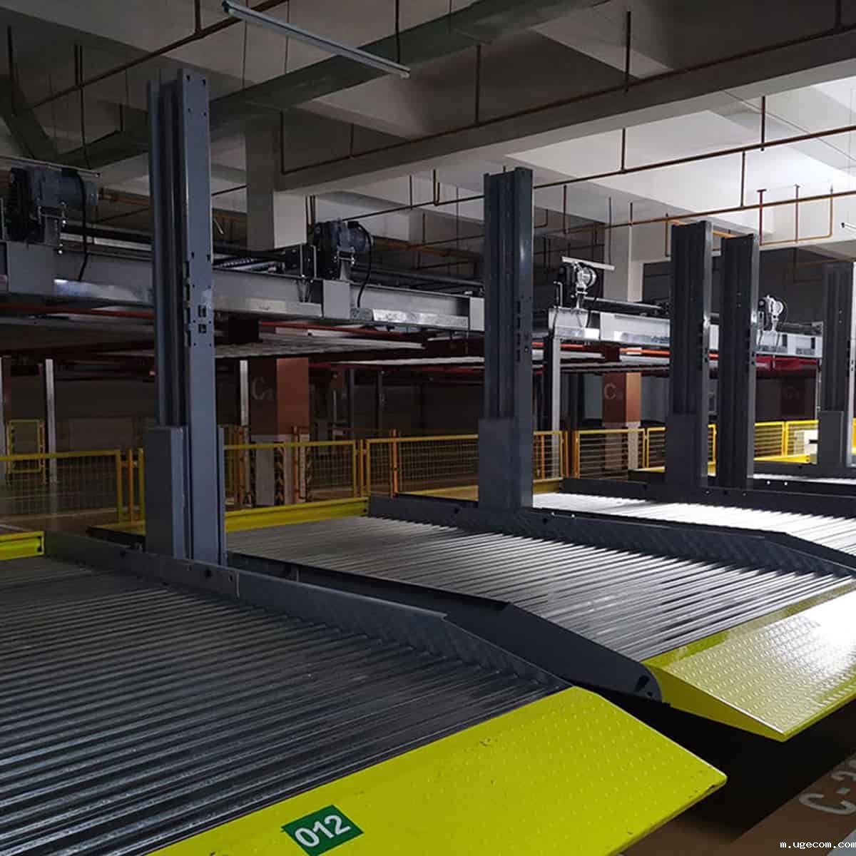 渭城升降横移式立体停车库的安装