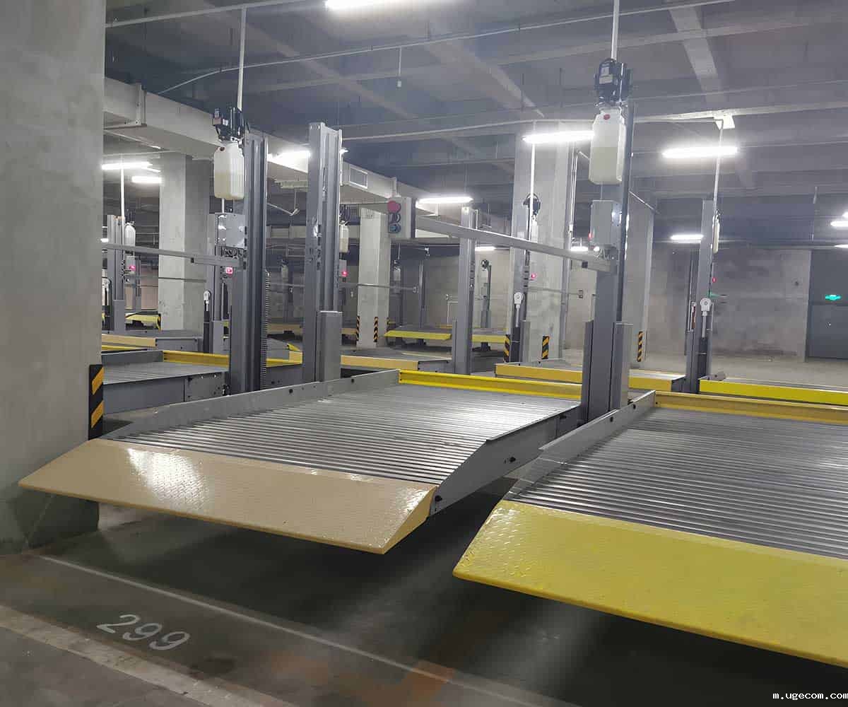 文县三层机械式停车位是怎么工作的